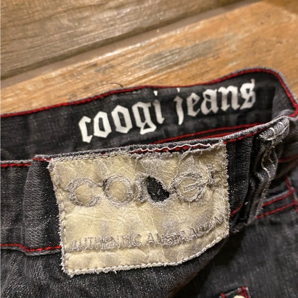 COOGI Union Jack Denim Jeans early 2000s embroidered logo - Picture 9 of 10